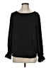 Ann Taylor 100% Polyester Black Long Sleeve T-Shirt Size M - photo 1