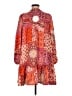 Umgee 100% Polyester Paisley Orange Casual Dress Size M - photo 2