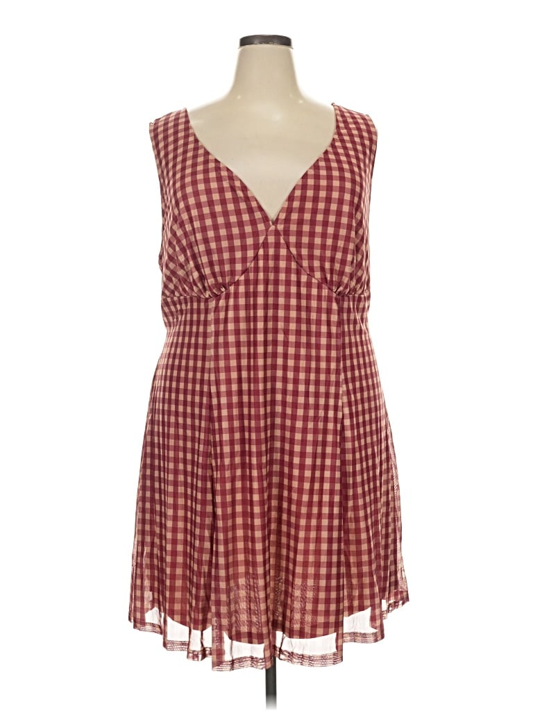 Pre-owned Cider Casual Dress In Burgundy