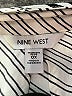 Nine West 100% Polyester Stripes Silver Short Sleeve Blouse Size 0X - photo 7