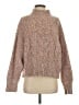 Express Tweed Brown Turtleneck Sweater Size S - photo 1