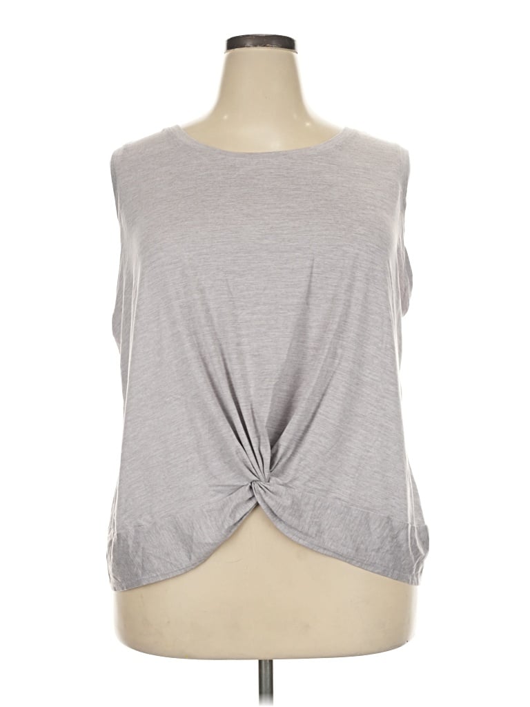 Pre-owned Yogalicious Sleeveless T-shirt In Gray