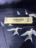 Mango 100% Viscose Print Blue Long Sleeve Blouse Size L - photo 8