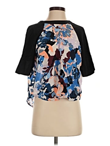 Elizabeth and James Short Sleeve Silk Top (view 1)