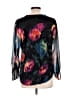 Tiny Black 3/4 Sleeve Blouse Size L - photo 2