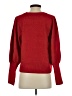 CeCe Solid Red Pullover Sweater Size S - photo 2