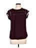 Daniel Rainn 100% Rayon Burgundy Short Sleeve Blouse Size L - photo 1
