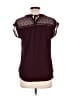 Daniel Rainn 100% Rayon Burgundy Short Sleeve Blouse Size L - photo 2