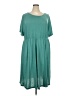 BLOOMCHIC Solid Teal Casual Dress Size 22 - photo 1