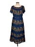 Old Navy 100% Rayon Blue Casual Dress Size L - photo 2