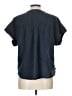 L.L.Bean 100% Cotton Blue Short Sleeve Blouse Size L - photo 2