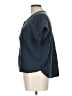 L.L.Bean 100% Cotton Blue Short Sleeve Blouse Size L - photo 5