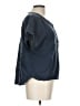 L.L.Bean 100% Cotton Blue Short Sleeve Blouse Size L - photo 4