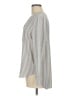 Ann Taylor Stripes Gray Long Sleeve Blouse Size M - photo 5