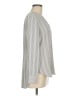 Ann Taylor Stripes Gray Long Sleeve Blouse Size M - photo 4