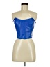Missguided 100% Polyurethane Blue Sleeveless Top Size 6 - photo 1