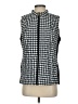 Kim Rogers 100% Polyester Houndstooth Black Vest Size S - photo 1