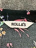 Rolla's Floral Black Long Sleeve Blouse Size M - photo 7