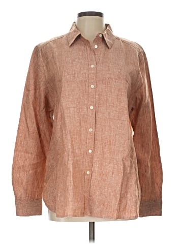 Ann Taylor LOFT Long Sleeve Button-Down Shirt (view 1)