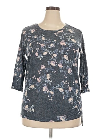 LC Lauren Conrad 3/4 Sleeve T-Shirt (view 1)