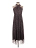 Taylor Metallic Gray Cocktail Dress Size 4 - photo 1