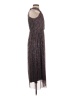 Taylor Metallic Gray Cocktail Dress Size 4 - photo 4