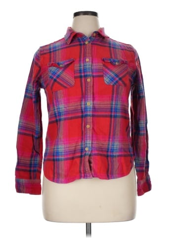 American Eagle Outfitters Long Sleeve Button-Down Shirt (view 1)