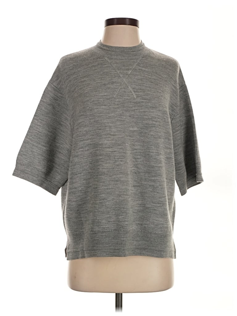 Pre-owned Allsaints Wool Pullover Sweater In Gray
