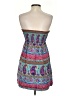Maple 100% Silk Paisley Blue Cocktail Dress Size 0 - photo 2