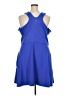 Athleta Solid Blue Casual Dress Size 3X - photo 2