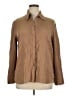 Vince. Tan Long Sleeve Silk Top Size XL - photo 1