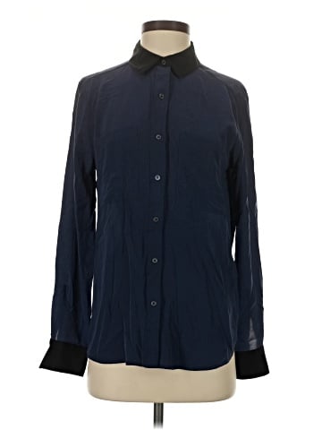 Joe Fresh Long Sleeve Silk Top (view 1)