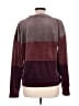Evereve Color Block Burgundy Sweatshirt Size L - photo 2