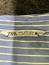 Zara Stripes Blue Long Sleeve Button-Down Shirt Size M - photo 7