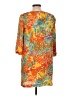 Zara Basic Print Orange Casual Dress Size L - photo 2