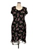 Talbots 100% Polyester Floral Black Casual Dress Size 18 - photo 1