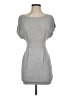 Mango 100% Polyester Solid Gray Casual Dress Size XS - photo 1
