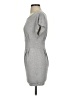 Mango 100% Polyester Solid Gray Casual Dress Size XS - photo 5