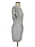 Mango 100% Polyester Solid Gray Casual Dress Size XS - photo 4