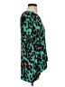 CAbi Animal Print Teal Short Sleeve Blouse Size XS - photo 4