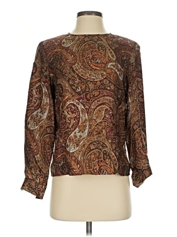Talbots 3/4 Sleeve Silk Top (view 1)