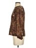 Talbots 100% Silk Paisley Brown 3/4 Sleeve Silk Top Size 4 - photo 5
