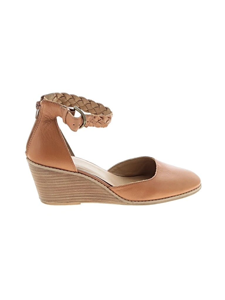 Pre-owned Crown Vintage Wedges In Tan