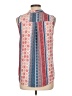 Pink Rose 100% Polyester Blue Sleeveless Blouse Size L - photo 2