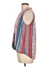 Pink Rose 100% Polyester Blue Sleeveless Blouse Size L - photo 5
