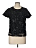 Cupio 100% Polyester Black Short Sleeve Top Size L - photo 1