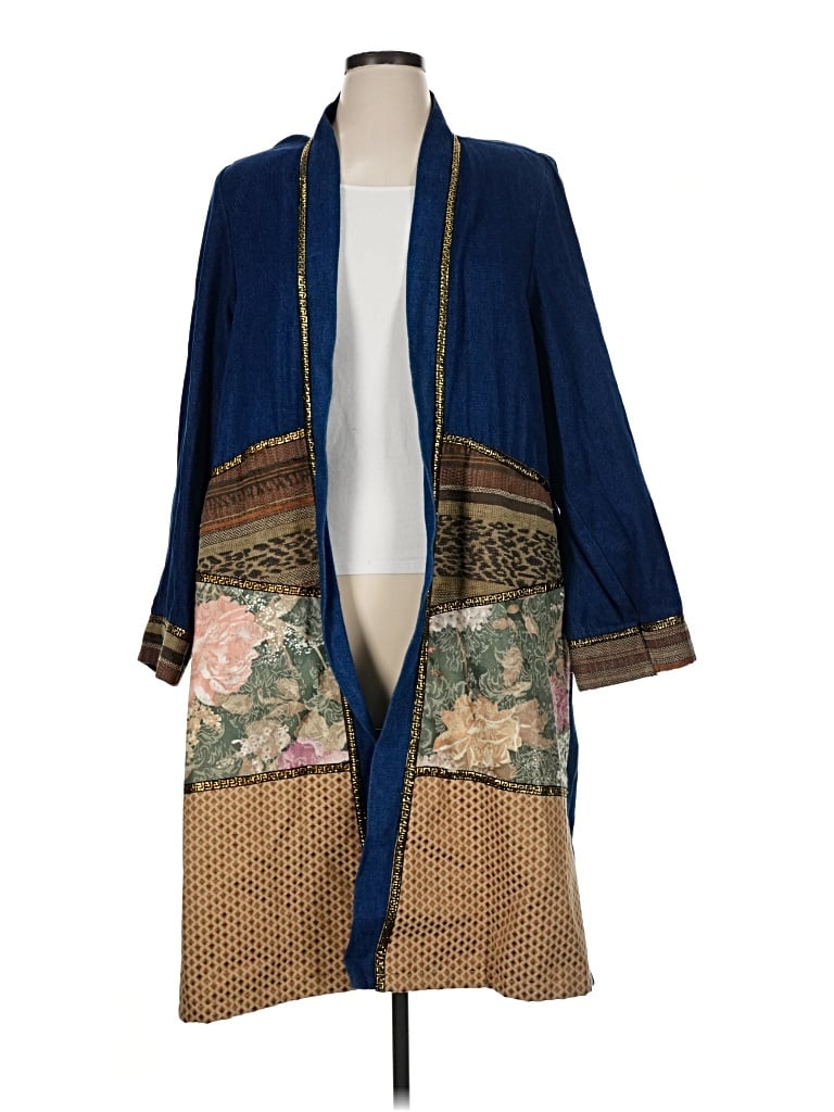 Pre-owned Assorted Brands Kimono In Blue