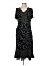 Talbots Polka Dots Black Casual Dress Size 8 - photo 1
