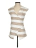 Mauve Stripes Tan Sleeveless Blouse Size XXS - photo 1