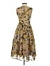 ASOS 100% Polyester Floral Gold Cocktail Dress Size 4 - photo 2
